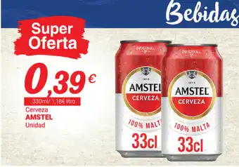 Supermercados Plaza Amstel Cerveza Unidad 330ml oferta