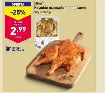 ALDI SAGRAⓇ Picantón marinado mediterráneo oferta