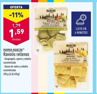 ALDI MAMMA MANCINIⓇ Raviolis rellenos oferta