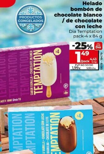 Dia Bombón helado dia oferta
