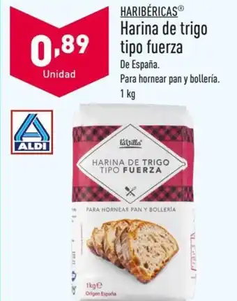 ALDI HARIBÉRICAS Harina de trigo tipo Fuerza oferta