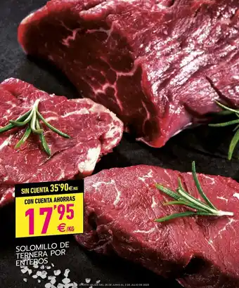 BM Supermercados Solomillo oferta