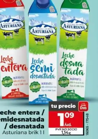 Dia Leche entera asturiana oferta