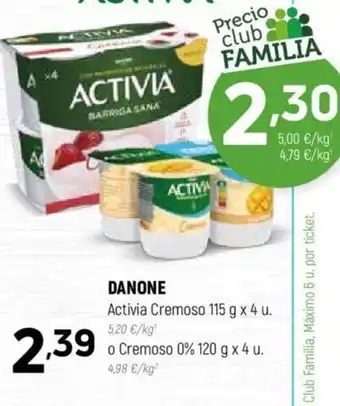 Coviran DANONE Activia Cremoso oferta