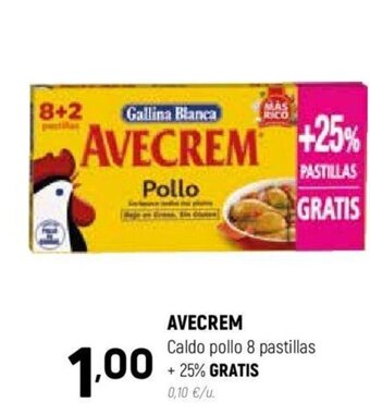 Coviran AVECREM Caldo pollo 8 pastillas oferta