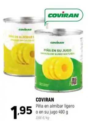 Coviran COVIRAN Piña en almíbar ligero en su jugo oferta