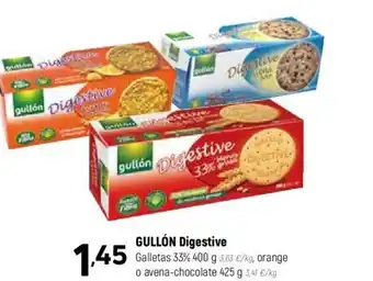 Coviran GULLÓN Digestive Galletas 33% oferta