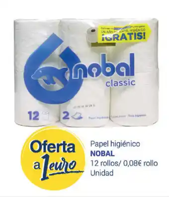 Supermercados Plaza Nobal Papel higiénico 12 rollos / Unidad oferta