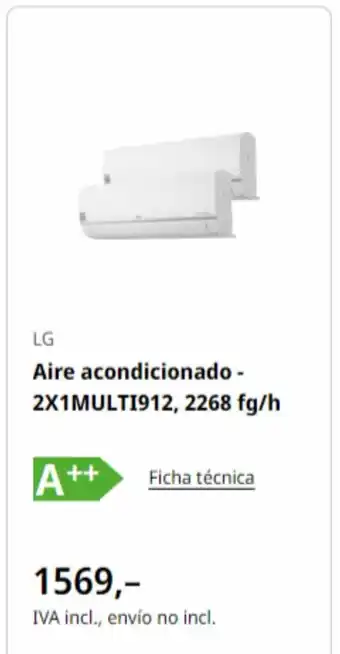 MediaMarkt Aire acondicionado - 2X1MULTI912, 2268 fg/h oferta