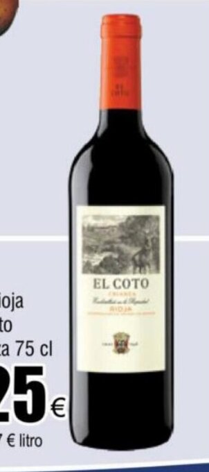 FROIZ Vino Rioja El Coto tinto crianza 75 cl oferta