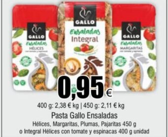 FROIZ Pasta Gallo Ensaladas oferta