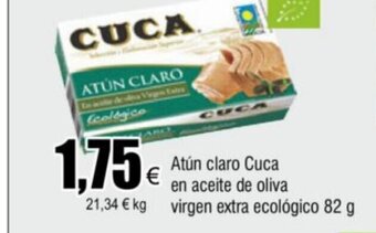 FROIZ Atún claro Cuca en aceite de oliva virgen extra ecológico 82 g oferta