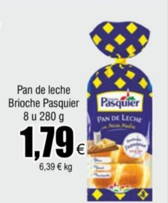 FROIZ Pan de leche Brioche Pasquier 8 u 280 g oferta
