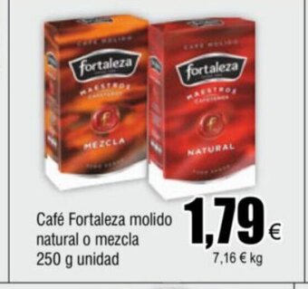 FROIZ Café Fortaleza molido natural o mezcla 250 g unidad oferta