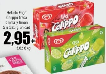 FROIZ Helado Frigo Calippo fresa o lima y limón 5 u 525 g unidad oferta