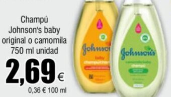 FROIZ Champú Johnson's baby original o camomila 750 ml unidad oferta