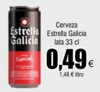 FROIZ Cerveza Estrella Galicia lata 33 cl oferta