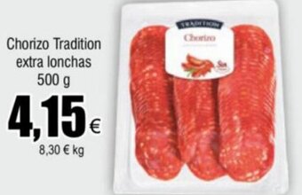 FROIZ Chorizo Tradition extra lonchas 500 g oferta