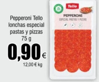 FROIZ Pepperoni Tello lonchas especial pastas y pizzas oferta