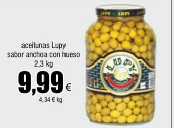 FROIZ aceitunas Lupy sabor anchoa con hueso 2,3 kg oferta