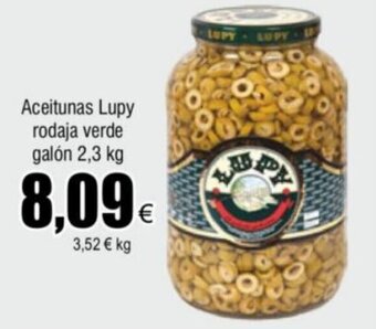 FROIZ Aceitunas Lupy rodaja verde galón 2,3 kg oferta