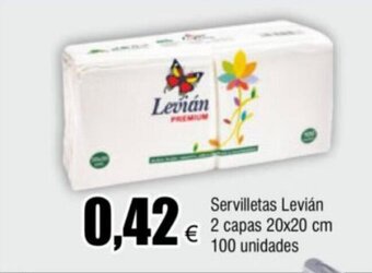FROIZ Servilletas Levián 2 capas 20x20 cm 100 unidades oferta