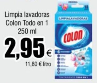 FROIZ Limpia lavadoras Colon Todo en 1 250 ml oferta