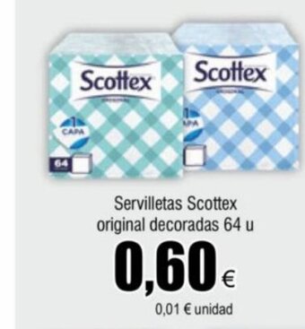 FROIZ Servilletas Scottex original decoradas 64 u oferta