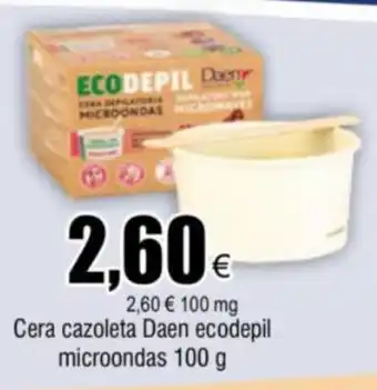 FROIZ Cera cazoleta Daen ecodepil microondas 100 g oferta