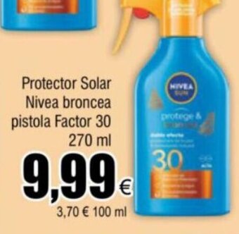 FROIZ Protector Solar Nivea broncea pistola Factor 30 270 ml oferta