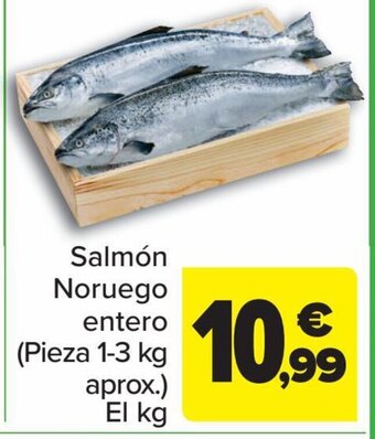 Carrefour Salmón Noruego entero oferta