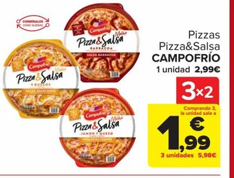Carrefour Pizzas Pizza&Salsa CAMPOFRÍO oferta