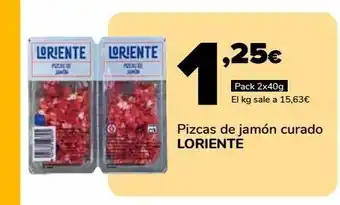Supeco Pizcas de jamón curado loriente oferta
