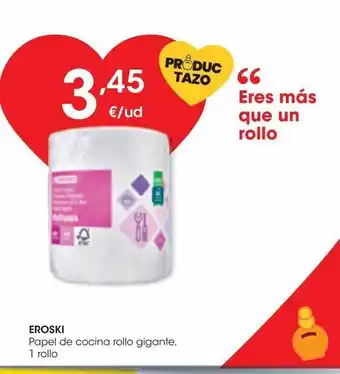 Eroski Eroski papel de cocina rollo gigante 1 rollo oferta