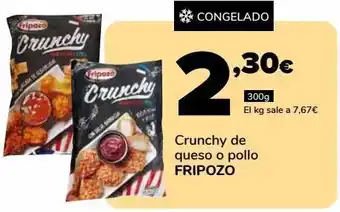 Supeco Crunchy de queso o pollo fripozo oferta