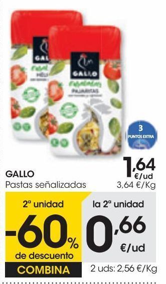 Eroski Gallo helices con vegetales 450 g oferta