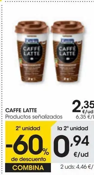 Eroski Caffe latte café cappuccino 370 ml oferta