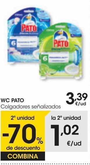 Eroski Pato wc discos activos aparato+recambio marine 1 ud oferta