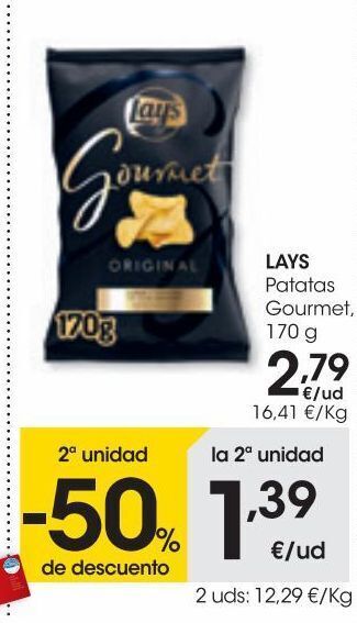 Eroski Lays patatas gourmet 170 g oferta