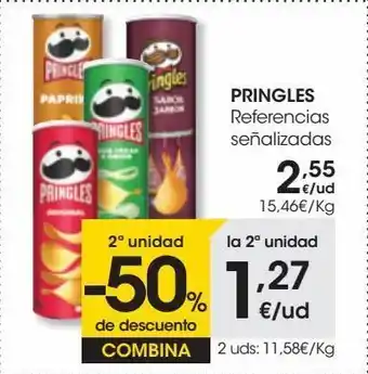 Eroski Aperitivo sourcream 165 g pringles oferta