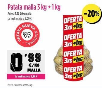 AhorraMas Patatas oferta