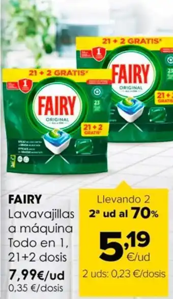 Autoservicios Familia Pastillas para lavavajillas fairy oferta