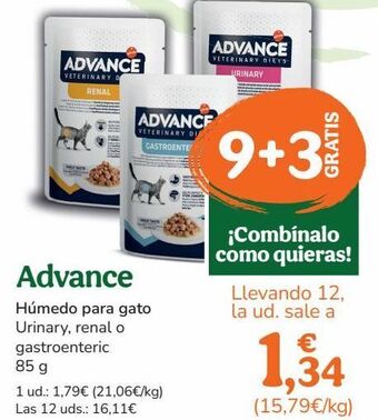 TiendAnimal Comida para gatos advance oferta