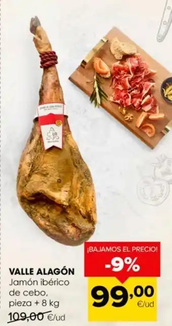Autoservicios Familia Jamón ibérico de cebo valle alagón oferta