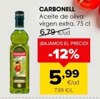 Autoservicios Familia Aceite de oliva virgen extra carbonell oferta