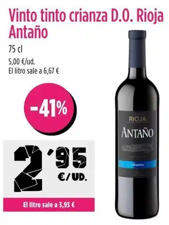 AhorraMas Vino tinto antaño oferta