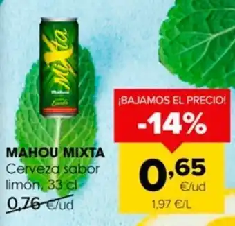 Autoservicios Familia Cerveza con limón mixta oferta