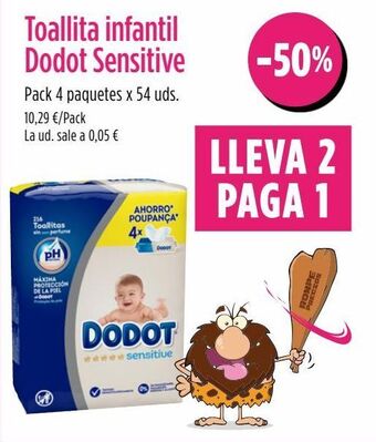 AhorraMas Toallitas húmedas para bebé dodot oferta