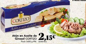 Gadis Atún en aceite de girasol cortizo oferta