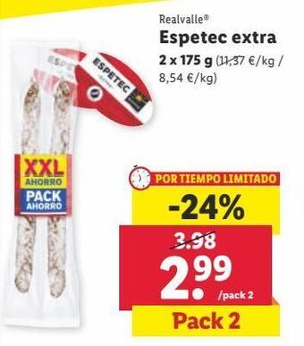 Lidl Espetec realvalle oferta
